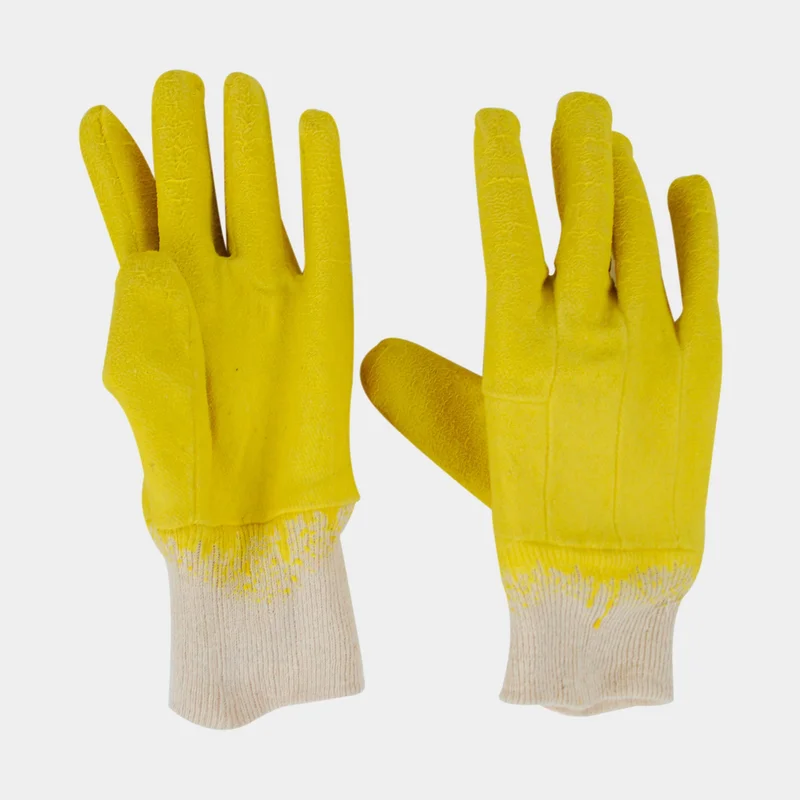 Work gloves BR-M Working Gloves Latex Coated, yellow