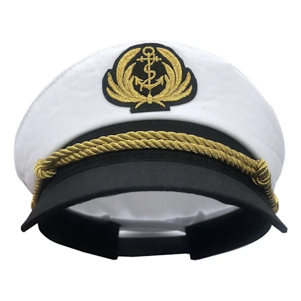 Yacht Kapten Hatt Sjöman Kapten Kostym Herr Sjöman Mössa Beanie Marin Hatt