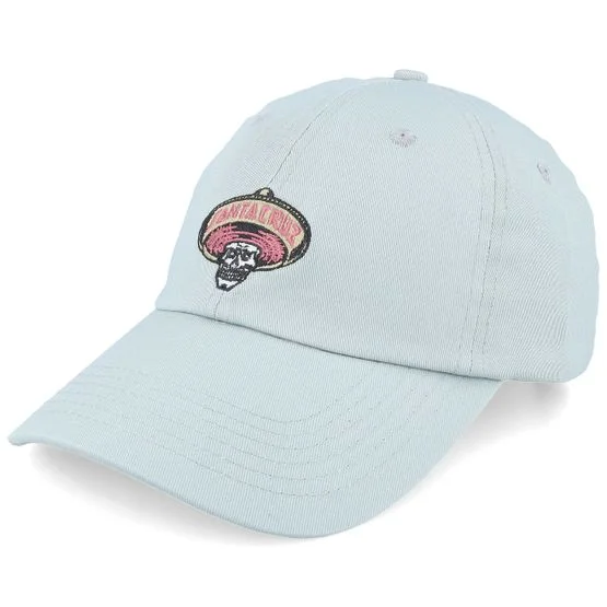 Santa Cruz - Grau unconstructed Cap - Guzman Skull Cap Moon Rock Dad Cap / Unconstructed @ Hatstore