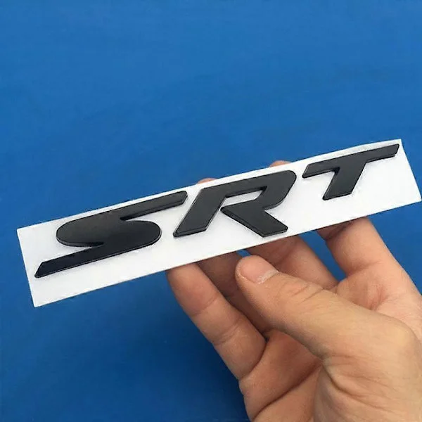 Metal Auto Bil Styling SRT Front Grill Gitter Emblem Klistermærke Passer til Charger Challenger Udvendigt Tilbehør