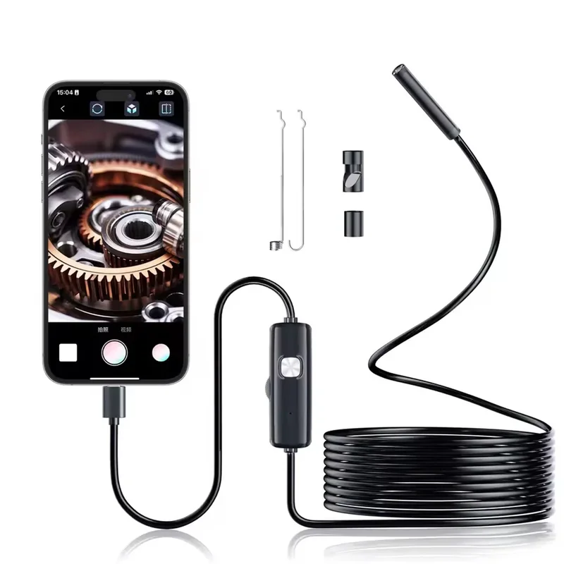 AliExpress - 5,5/7,0MM Typ-C Endoskop-Kamera mit 6 Einstellbaren LEDs USB Android Flexibles Inspektions-Boreskop für Handy und PC