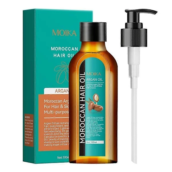 Moroccan Oil 100 ml, Marockansk Hårolja, Näringsrik Hårolja För Mjukare Glansigt Hår, Perfekt Hår För Män Och Kvinnor