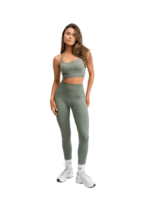 Drop of Mindfulness Signature Seamless Tights Underdelar Dam Grön XL