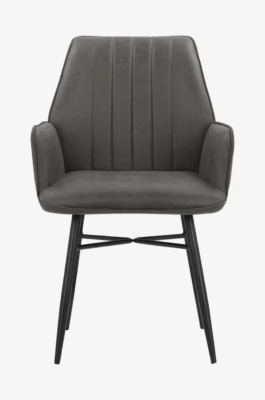 Loft24 - Spisestol med armlene ANZO, 2-pk. - Grå - Armstoler - Fra Homeroom
