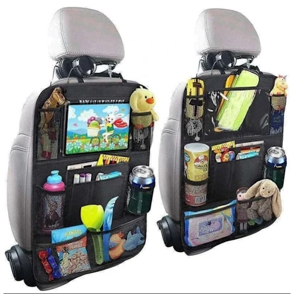 2-pack Förvaring till baksäte - Universal iPad-hållare för bil Svart