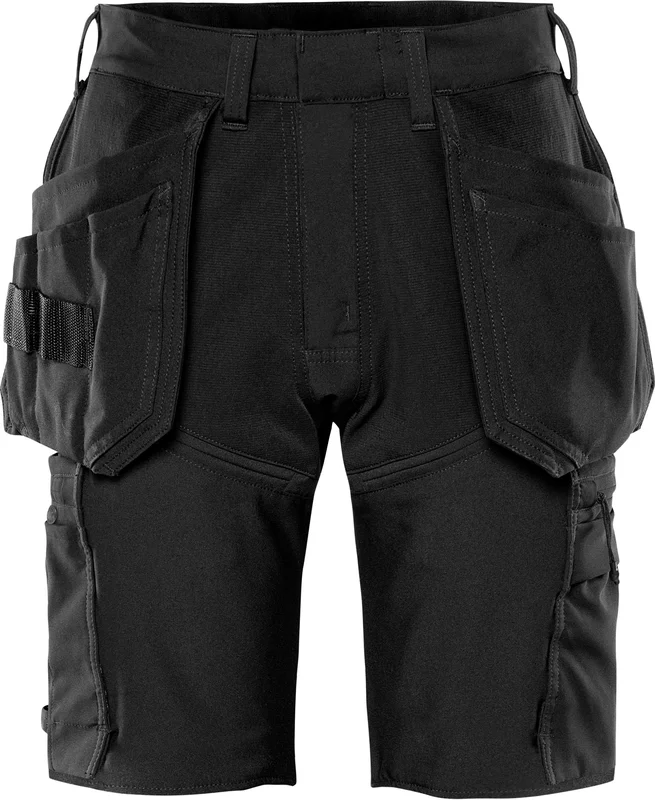 Fristads 2598 LWS Håndværkershorts Herremodel, sort Sort, Tøj