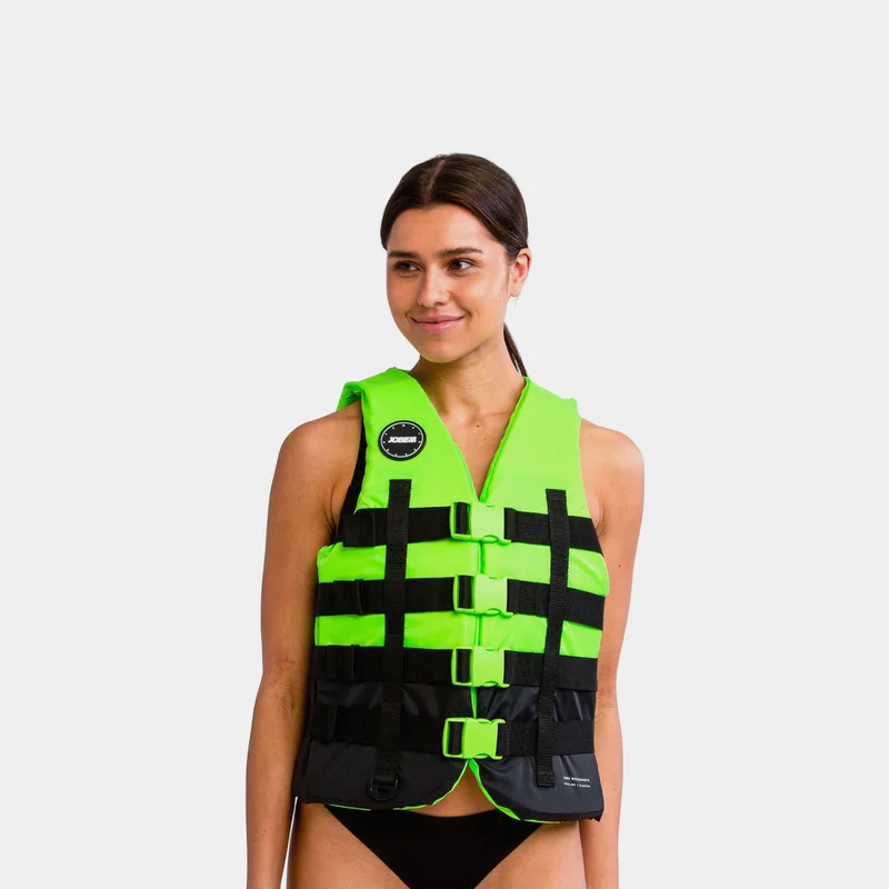 JOBE Kamizelka do sportów wodnych JOBE 4 Buckle Vest 50N Lime, XX-Large (95 - 105 kg) Asekuracyjna - Jachtowa