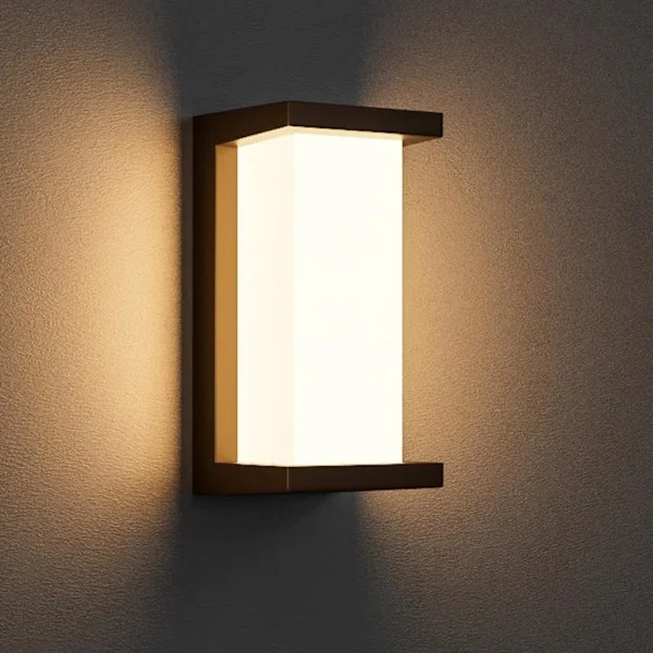 Utendørs vegglamper Utendørs belysning LED veggmontert verandalampe Utendørs vegglampe for inngangsdør Garasje Vogn