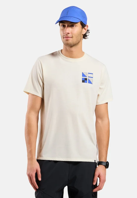 Odlo T-shirt Cotton Blend Odlo Flags pour homme, M, beige