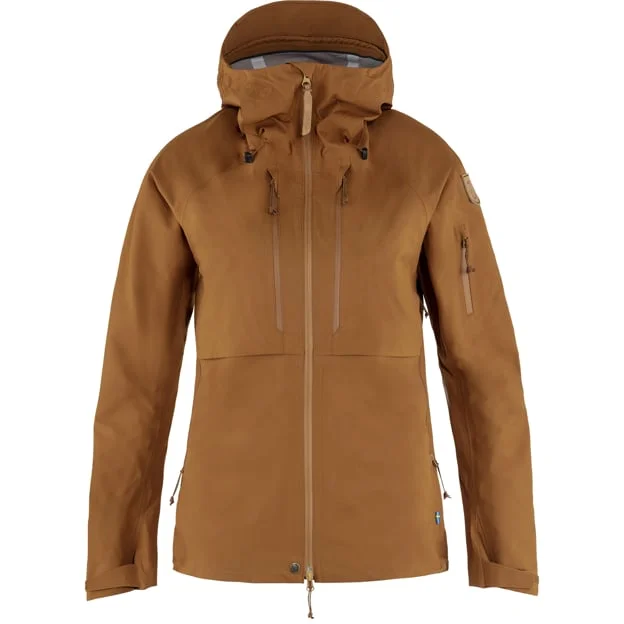 Fjällräven Dam's Keb Eco-Shell Jacket in Chestnut | Size: Medium, Eco-Shell/Polyester