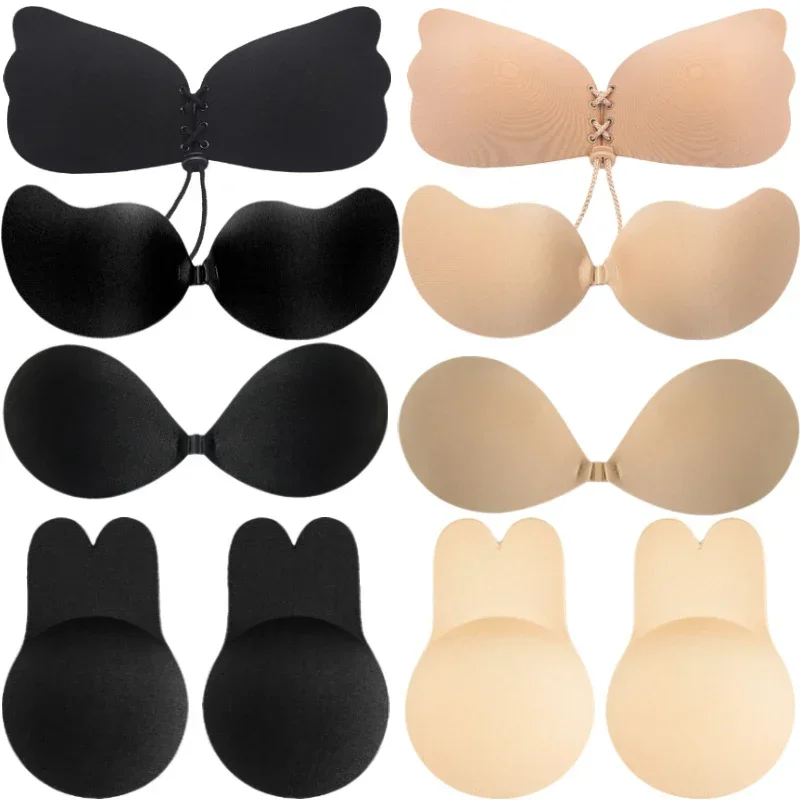 AliExpress - Soutien-gorge invisible push-up en silicone pour femme, autocollant de poitrine, pâte de poitrine sexy, couleur chair, mangue, 