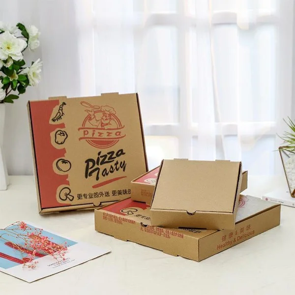 20 stk Mini Pizzabokser Miniatyr Pappeske Pizza Bølgepappkasse
