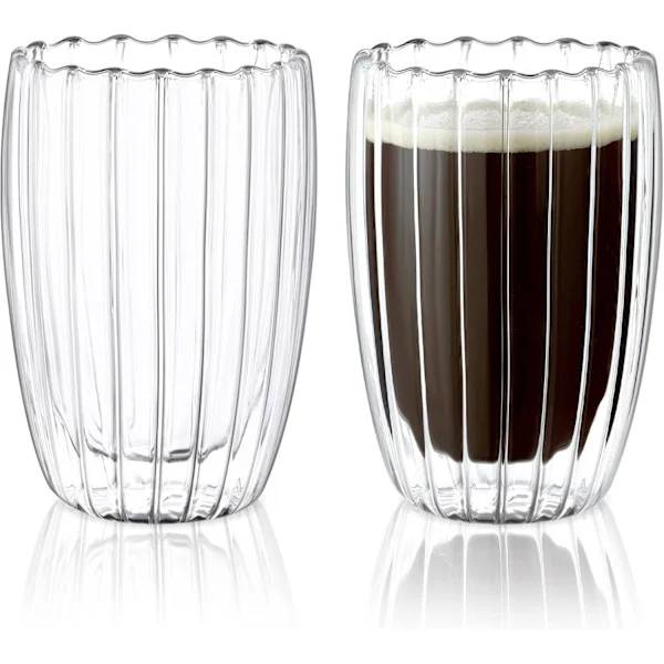 Kaksiseinäiset lasimukit kahvikupit, 450 ml espressomukit cappuccino latte-lasit teekupit lämmönkestävät lasikupit kahville
