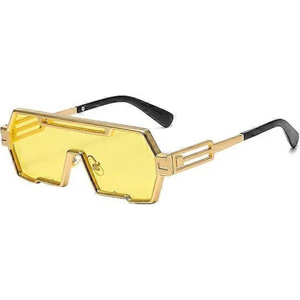 Coola solglasögon för utomhusbruk Rese Futurister Solglasögon Coola Futurister Glasögon Shades (Guldram, Gul Lins)