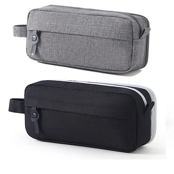Pencil Case Boys - 2 Piece Pencil Case Girls - Large Pencil Case - Aesthetic Pencil Case - Stationery Storage Bag - Simple and Sturdy