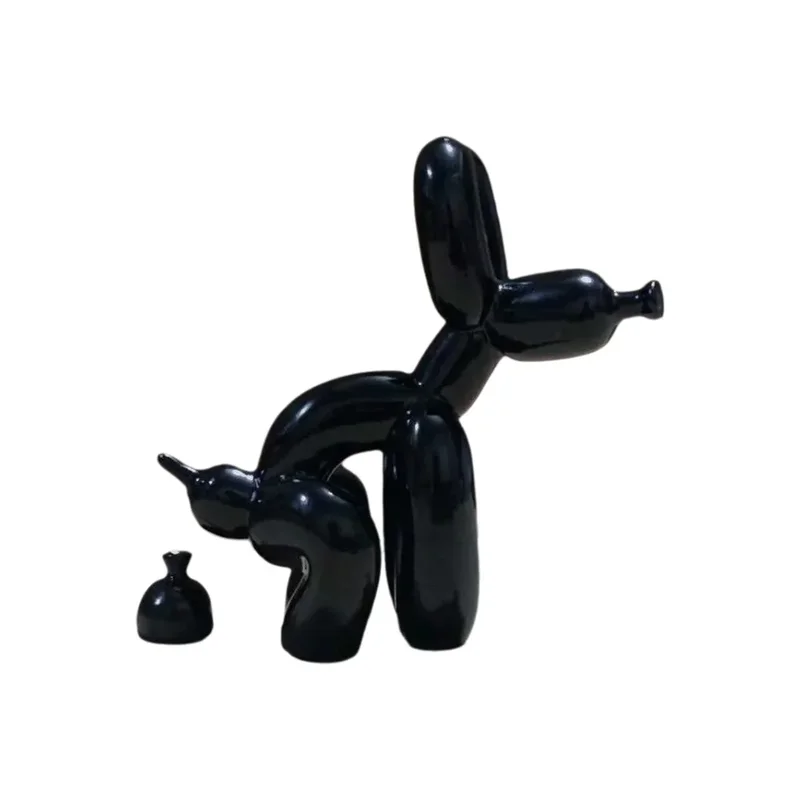 AliExpress - Moderne kunst squat ballon hond dier decoratief standbeeld, geschikt voor interieur woonkamer boerderij slaapkamer kantoorkast hout