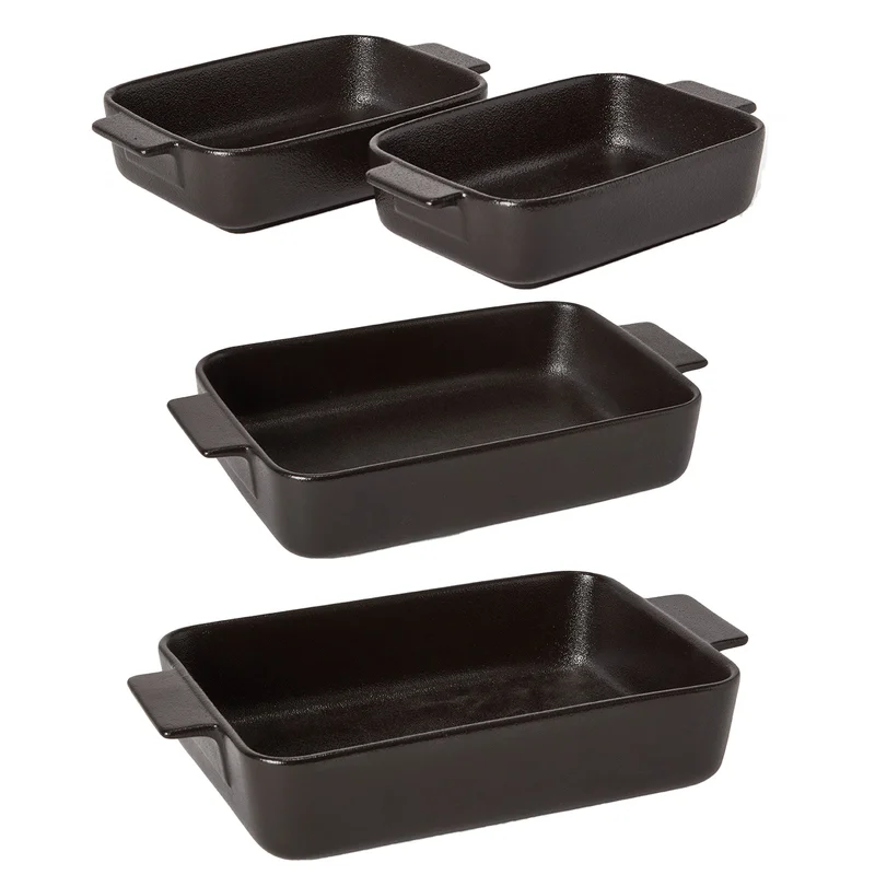 Satake Ungsformsset 3 delar, svart | Matlagning > Kokkärl & Stekpannor > Ugnsformar > Ugnsformar set | Bagaren och Kocken