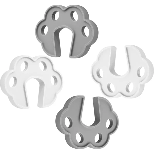 4-pack dörrstöd i silikon för tvättmaskin, dörrhållare för frontmatad tvättmaskin, torktumlare, diskmaskin för korrekt ventilation och torkning