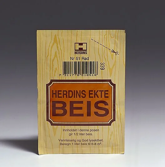 HERDINS Beispulver vannbasert 10g rød herdins ekte beis