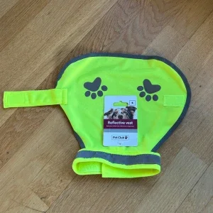 Gul reflexväst för hund