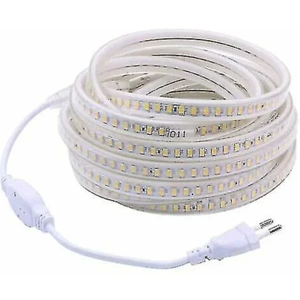 8M LED-slinga för utomhusbruk 220V 4000K Positivt vit 5 meter IP67 Vattentät LED-ljusslinga (Positivt vit, 8m)