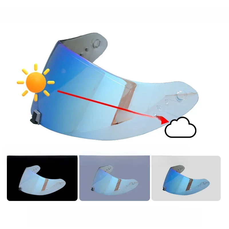 AliExpress - Visière photochromique pour Scorpion Exo 1400 Carbon, R1 & EXO 520, visière de casque de moto plaquée, lentille de Protection Uv, 
