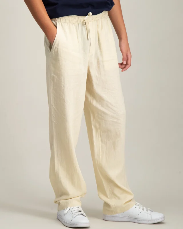 RYVLS Linen Pant Beige Broeken Jongens - Kids Brand Store