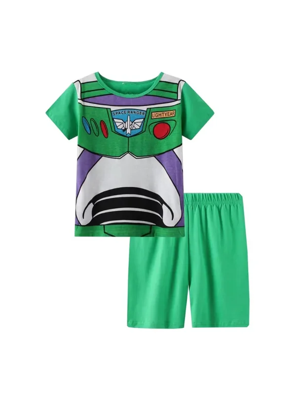 AliExpress - Ensemble pyjama d'été pour enfants, t-shirt à manches courtes, pyjama Toy Story, pyjama pour garçons et filles, pyjama de dessin animé 