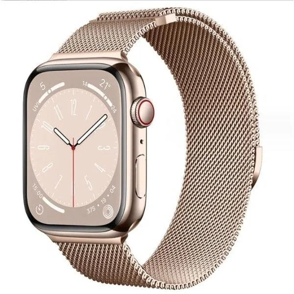 Milanese Loop Apple Watch-armband, magnetiskt rostfritt stålband svart 38/40/41 mm