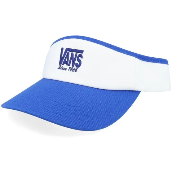 Vans - White visor Lippis - Edgeview True Blue Visor @ Hatstore