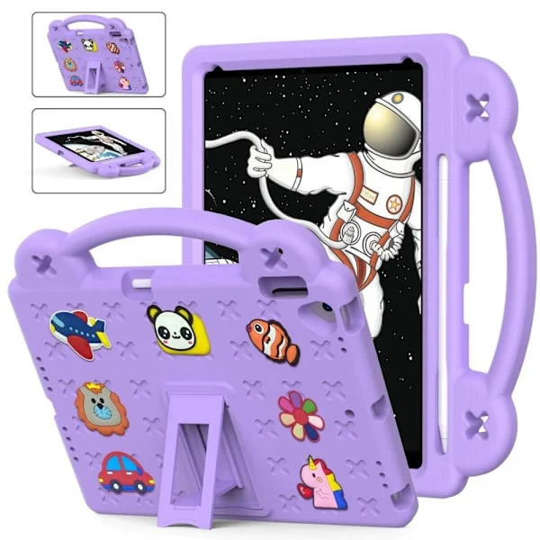 Apple iPad 10.2 2021 2020 2019 EVA Foam Stand Skal Fodral - Lila