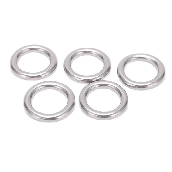 【NX】5st 304 rostfritt stål, runda o-ringar, sömlös, sömlös o-ring i metall Kompatibel med segling, dykning, 5x20 mm