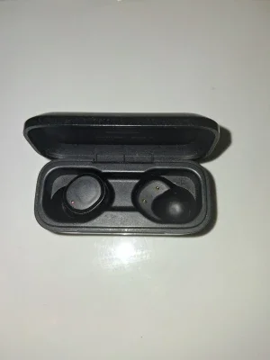 Svarta trådlösa in-ear hörlurar, Skullcandy