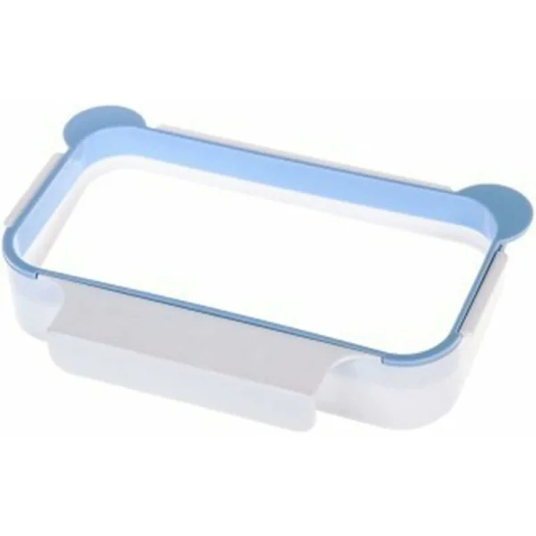 Kökssoptunna Hängande soptunna Skåpdörr Sopsäckshållare Plastpåse Förvaringsställ Sopsäckshylla Hängare (Blå, 18,5 x 12 x 3,5 cm)