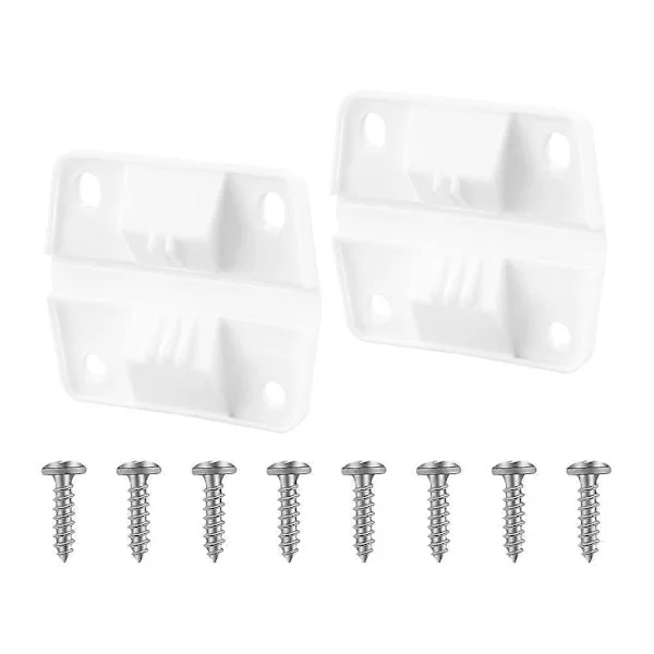 2-pack Kylbox Gångjärn i Plast med Skruvset, Ersättningsdelar för Kylbox Gångjärn, för Coleman Camping C (FMY)