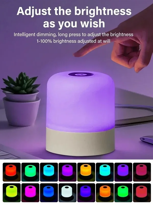 AliExpress - GGbingo Touch-nachtlampje Oplaadbare afstandsbediening Nachtlampje RGB dimbare tafellamp Omgevingslicht voor slaapkamer woonkamer