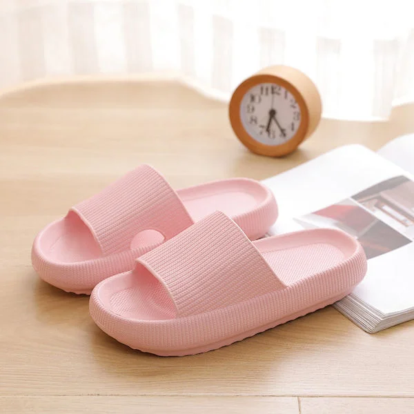 Women's Chunky Platform Cloud Slippers pink