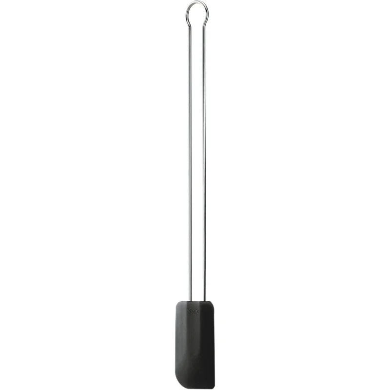 Rösle Slikkepott Smal 26 cm Svart Langt Skaft' - 'Stål, sort