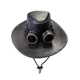 Vintage Viktoriansk Høj Hat Steampunk Fedora Hat Bryllup Cool Hovedbeklædning Halloween Tilbehør Cosplay Cowboy Kostume Hat Sort (Sort)