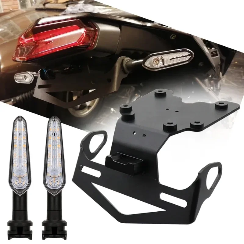 AliExpress - Support de Plaque d'Immatriculation de Moto avec Clignotant LED, pour Yamaha Tenere 700, CountZ07, 2019-2025