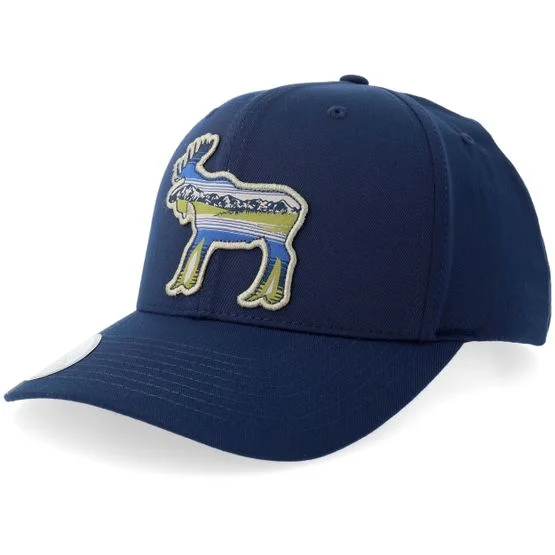 Columbia - Blå Caps - Lost Lager 3d Stretch Collegiate Navy Adjustable @ Hatstore