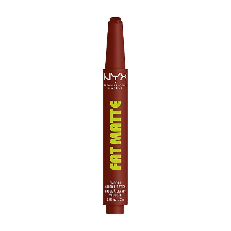 Spar 25% • Køb 2, NYX PROFESSIONAL MAKEUP Fat Matte Slick Click Lip Balm 07 Cocoa Cuddles, Hudpleje, Ansigtspleje, Læbepleje