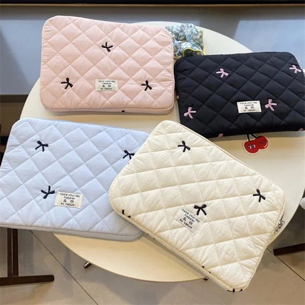 [SC]nRhombic Rutig Rosett 11/13/15 Tum Laptop Förvaringsväska Noteboo pink pink[TT]