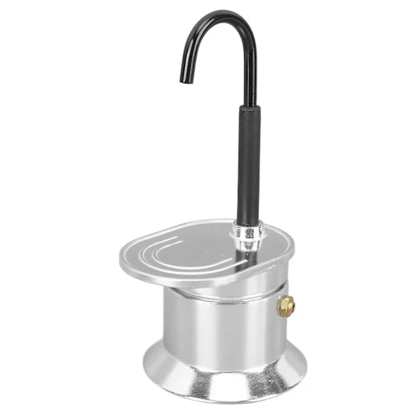 Enkelt rør Moka Pot 1 kop 50ML aluminiumslegering tud komfur italiensk kaffemaskine til udendørs fester rejser