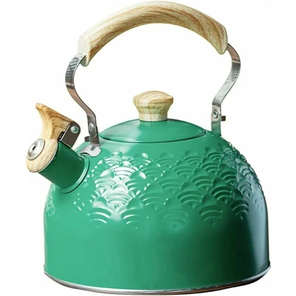 Kettle 2.5L Stainless Steel Kettle with Warning for Induction and Gas Wood Stove, Sunny