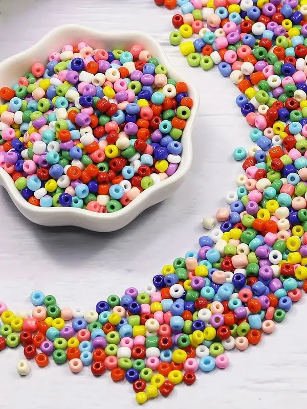 AliExpress - Glazen Rocaille Kralen Effen Kleur 2/3/4mm Seed Beads Rice Beads voor DIY Armband en Ketting, Losse Kralen voor Sieraden Maken en 