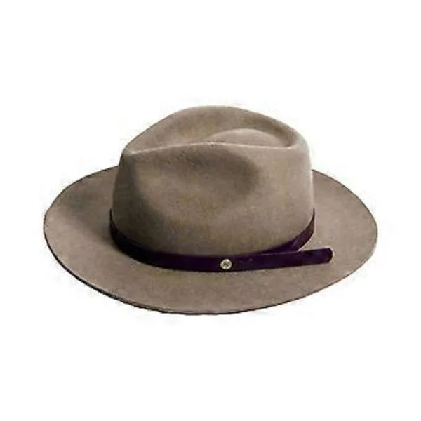 Uld Homburg Eksotisk Top Hat Uld Panama Hat Porkpie Hat Overraskelsesgave til Kæreste Far Onkel Casual hamp kamel (hamp kamel)