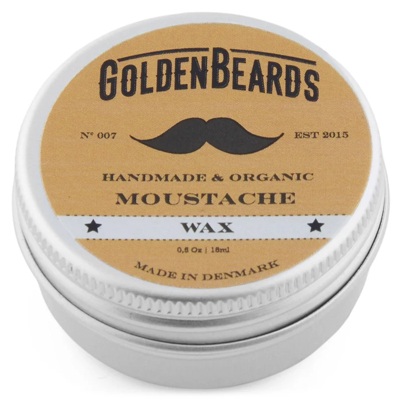 Økologisk Overskægsvoks til mænd - Skægvoks | Golden Beards