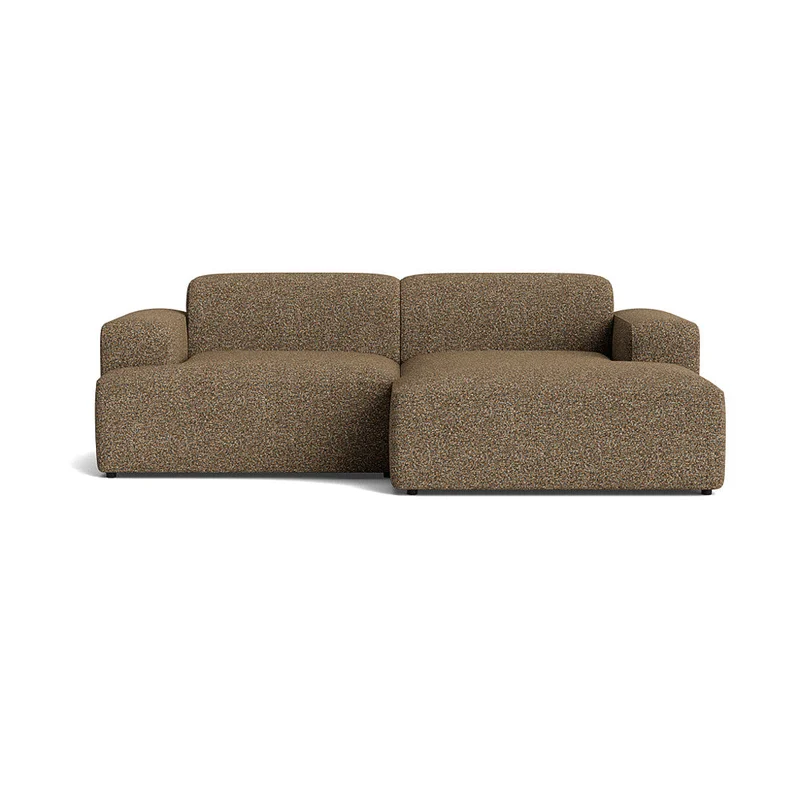 Madrid chaiselong sofa højrevendt - Adventure Grøn Orange - 238x101x73 - Sofa, chaiselong