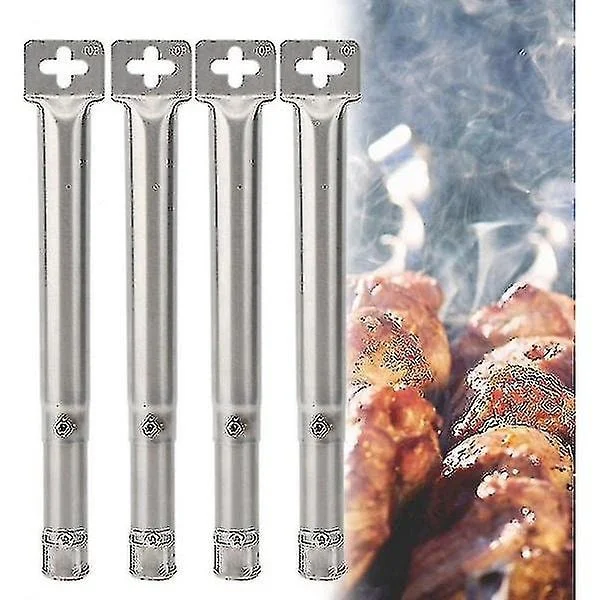 4 st Universal Justerbara Rostfria Bbq Gasgrill Ersättnings Raka Rör Brännare